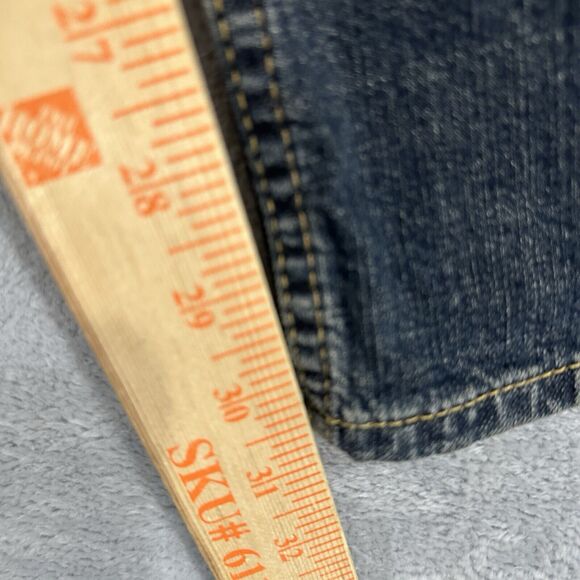 Levi's Jeans Men's 31 Relaxed Fit Gold Signature Dark Blue Denim Wash Faded - Picture 8 of 10